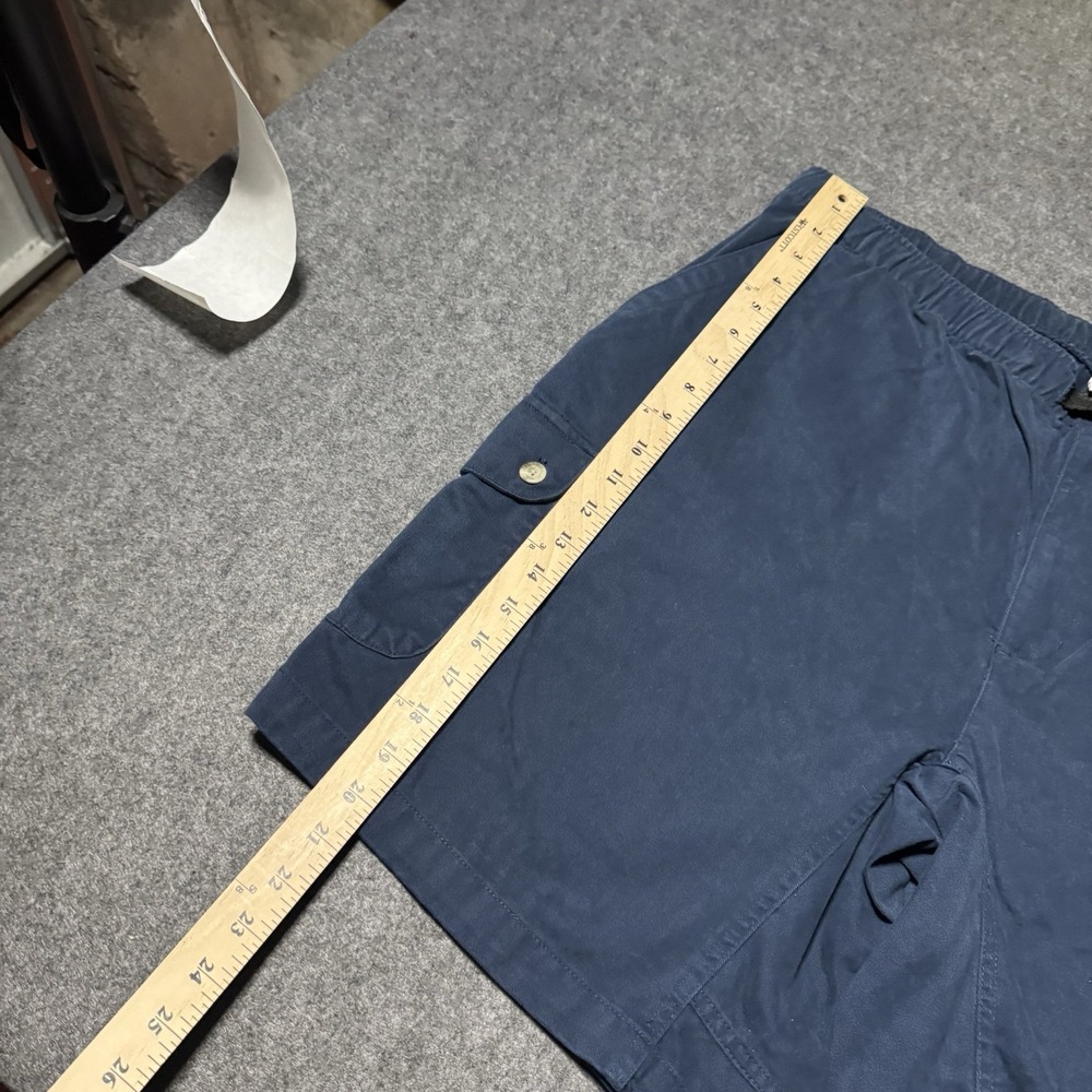 Vintage Columbia Mens Heavyweight Belted Cargo Short Size XXL Blue Outdoor Fish - Picture 7 of 8